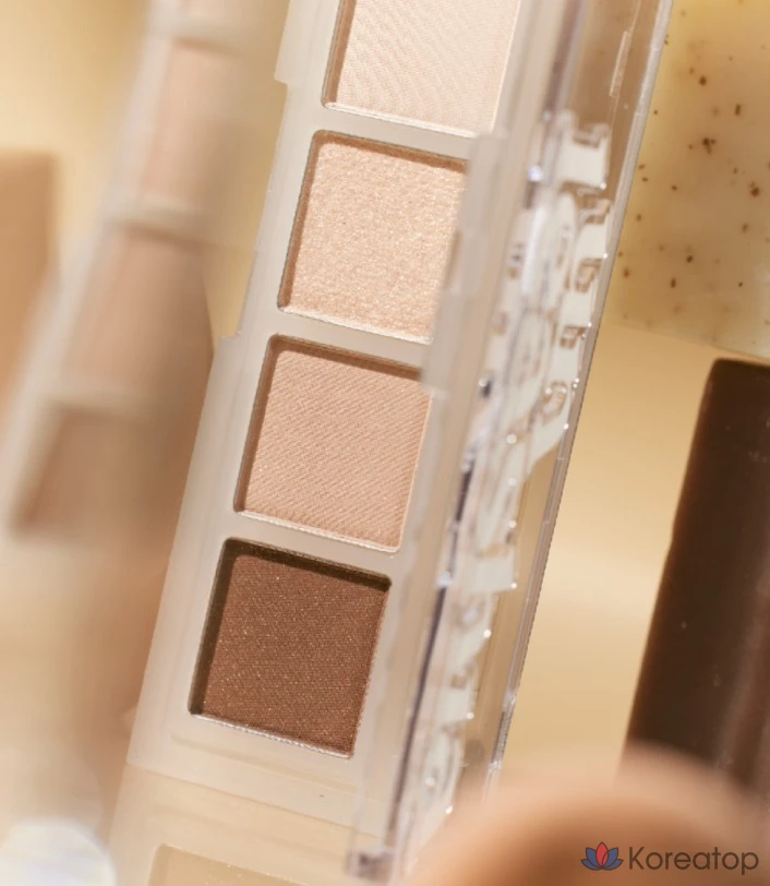 Палитра теней для век Unleashia Mood Shower Eye Palette, оттенок N0.3 Nude Shower, 3.7 г, 1 шт., фото 3