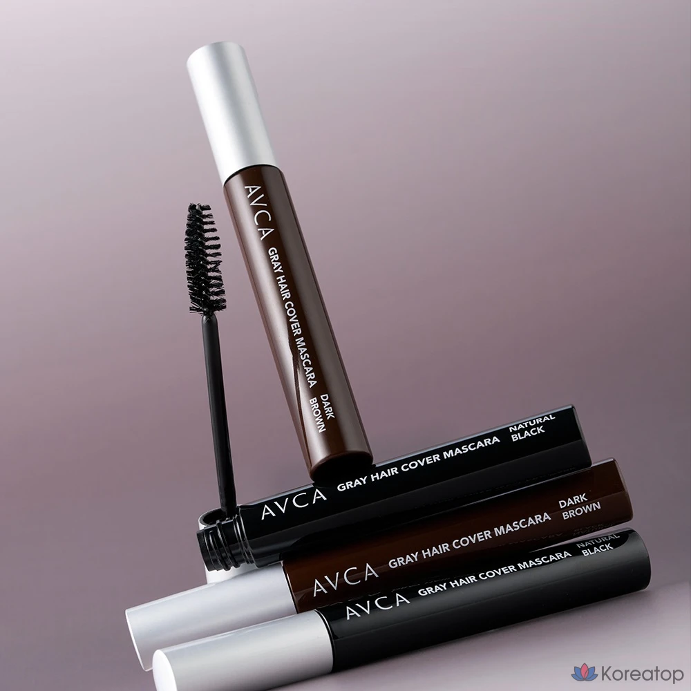 Тинт для волос AVCA Rapid Gray Hair Cover Hair Mascara, оттенок Natural Black, 7 г, 1 шт., фото 9