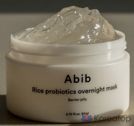 Ночная маска для лица Abib Rice Probiotics Overnight Mask Barrier Jelly, 80 мл, 2 шт., фото 4