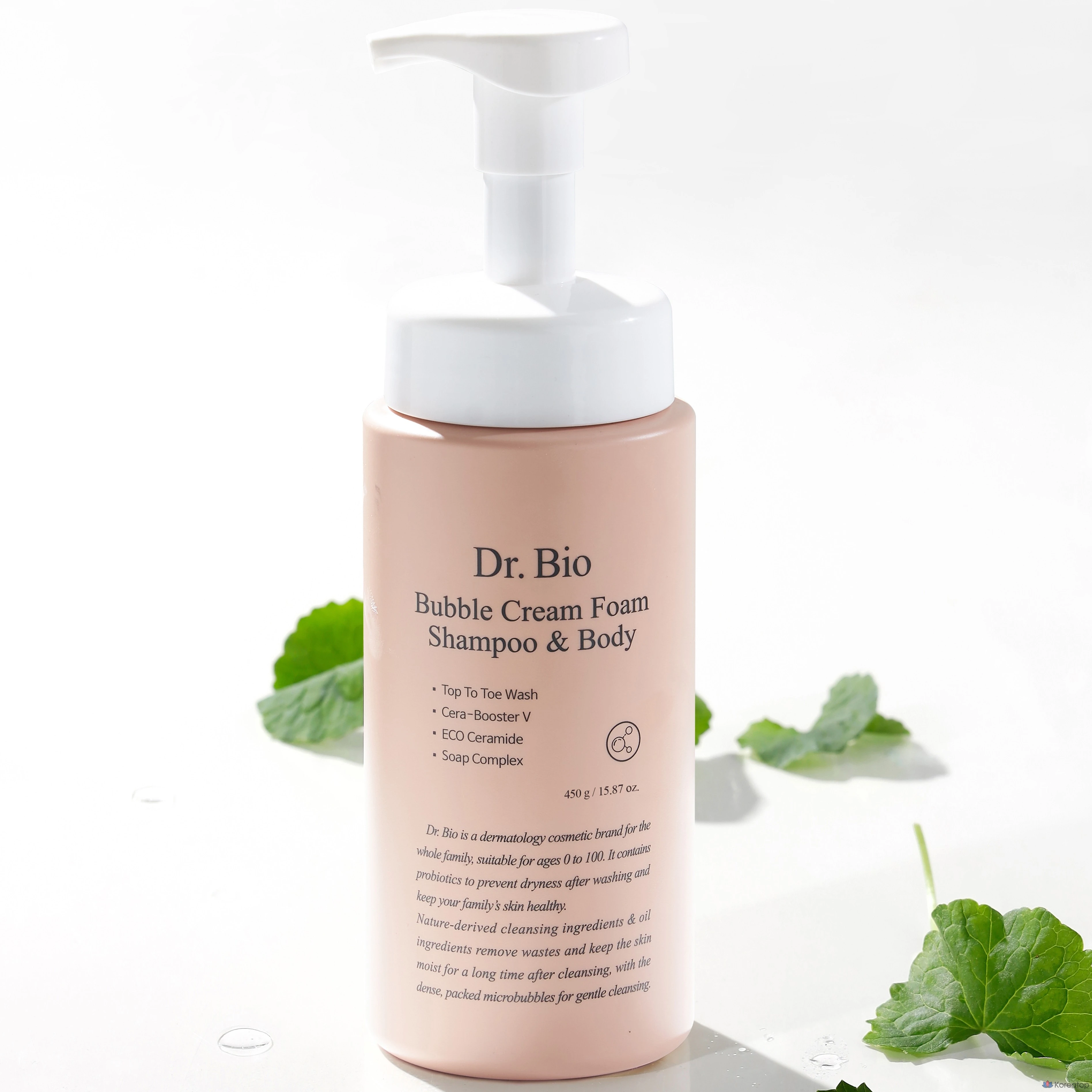Очищающая пенка для тела и волос Dr. Bio Bubble Cream Foam Shampoo &amp; Body Wash, 450 мл, 1 шт.