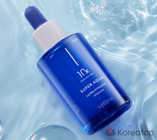 Ампульная сыворотка Missha Super Aqua Ultra Hyalon Ampoule, 47 мл, 1 шт.