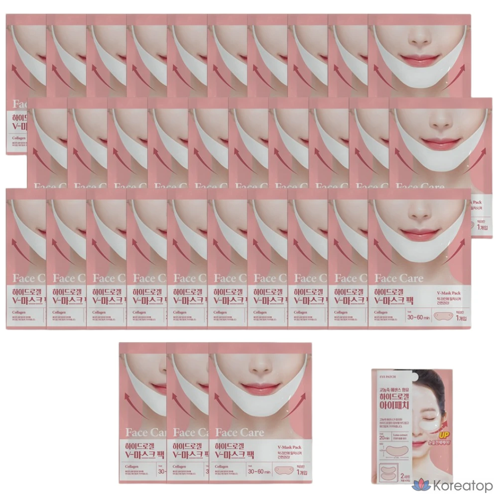 Тканевая маска для лица Lolo Skinny Packmein Hydrogel Collagen V-Linepatch Lifting Mask, 30 шт.