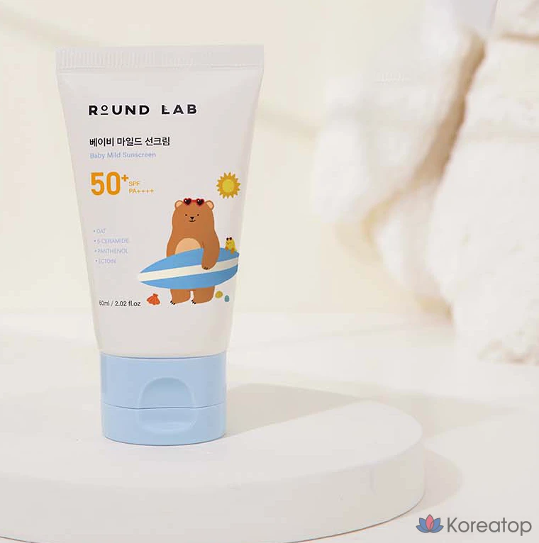 Солнцезащитный крем Round Lab Baby Mild Sun Cream SPF50+ PA++++, 60 мл, 1 шт.