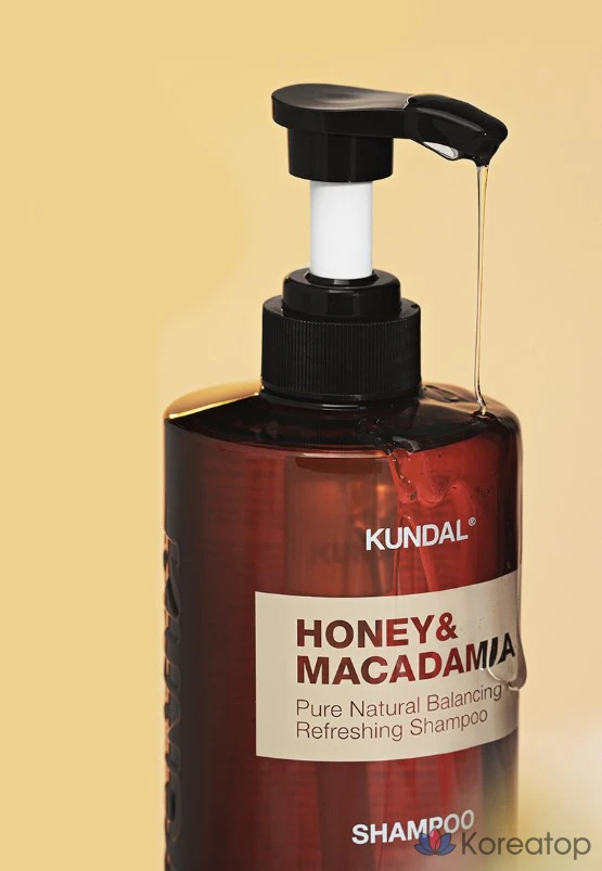 Шампунь Kundal Honey & Macadamia Nature Shampoo Baby Powder Scent, 1.058 л, 1 шт., фото 5