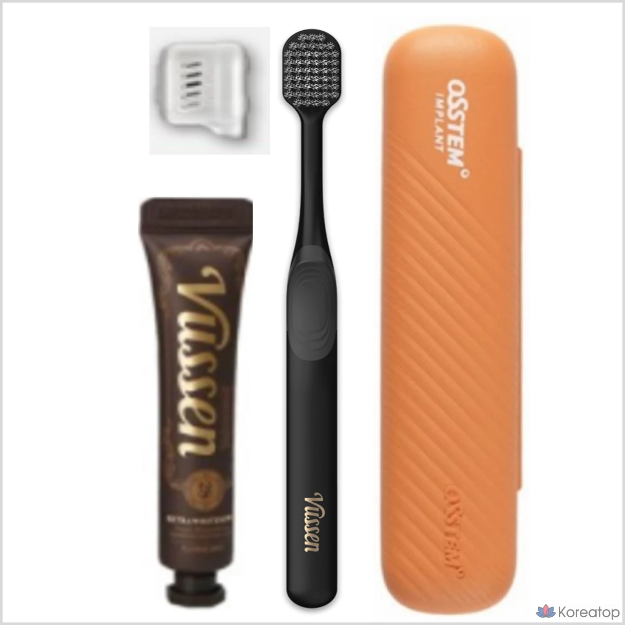 Зубная паста Vussen 28 Whitening Travel Kit (паста + щетка + футляр), 50 г, 3 шт.