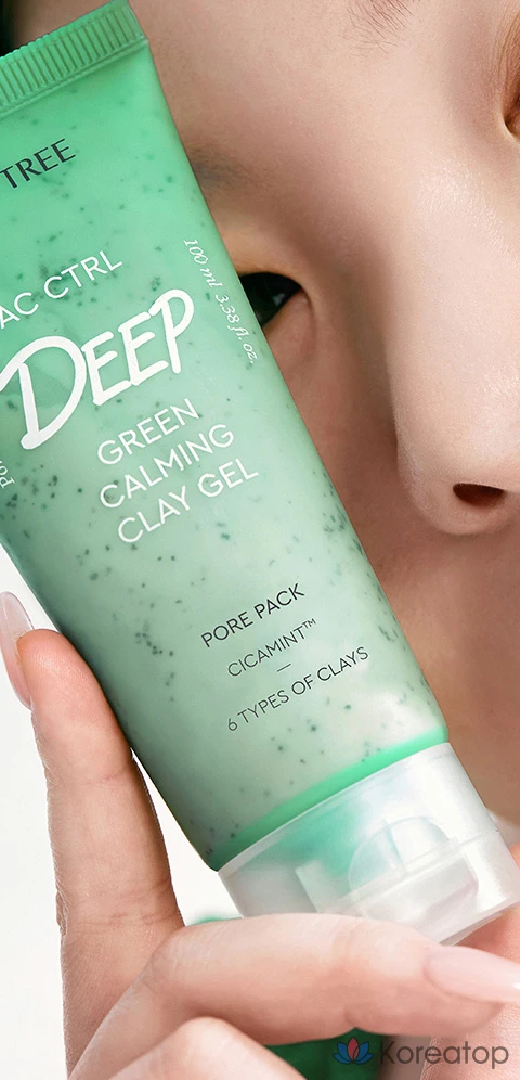 Глиняная маска для лица Dewytree AC Control Deep Green Calming Clay Gel Pore Pack, 100 мл, 1 шт.