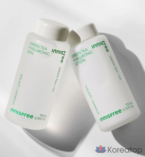 Лосьон Innisfree Green Tea Hyaluronic Acid Lotion, 170 мл, 1 шт.
