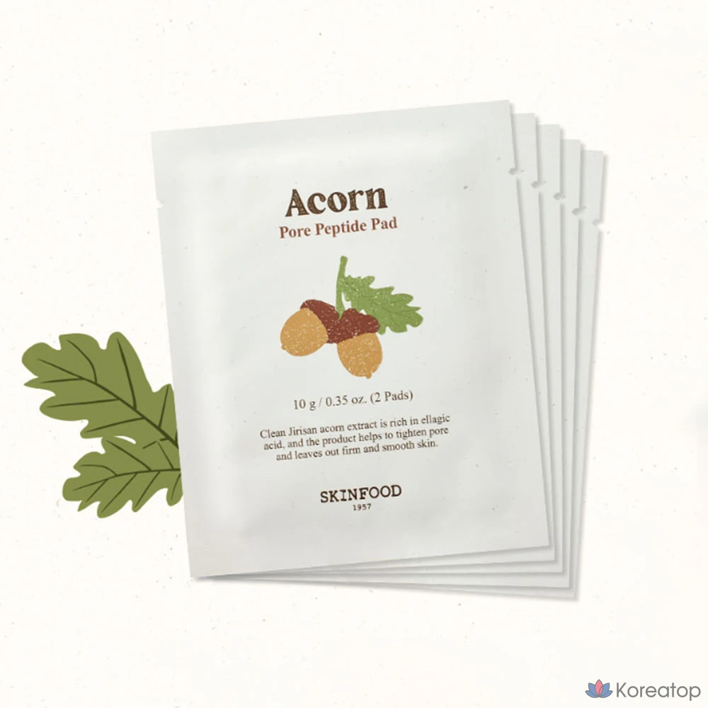 Пэды для лица Skinfood Acon Pore Peptide Portable Pad, 10 г, 10 шт.