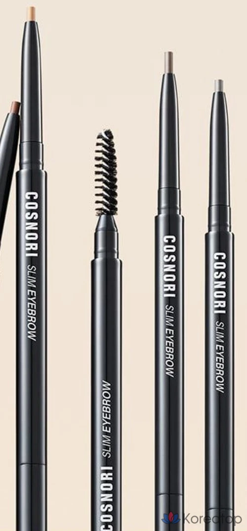 Карандаш для бровей Cosnori Slim Eyebrow Pencil, оттенок Dutch Gray, 0.13 г, 1 шт., фото 8