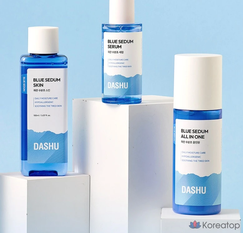 Набор для ухода DASHU Boy Blue Moisture All-in-one Lotion + Moisture Cream 2-piece Set, 200 мл, 1 шт.