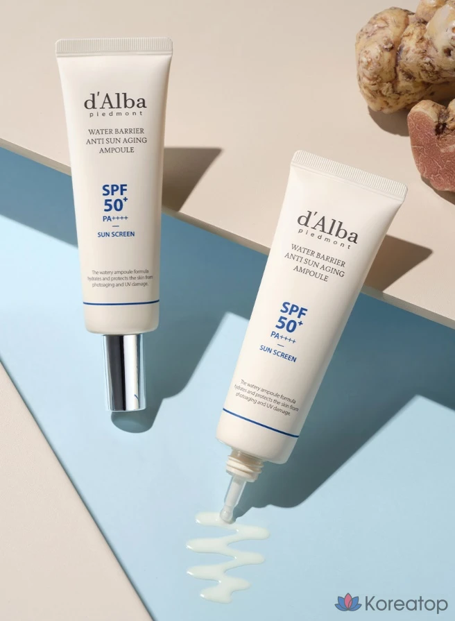 Ампульная сыворотка d'Alba Water Barrier Anti Sun Aging Ampoule SPF50+ PA++++, 50 мл, 1 шт.