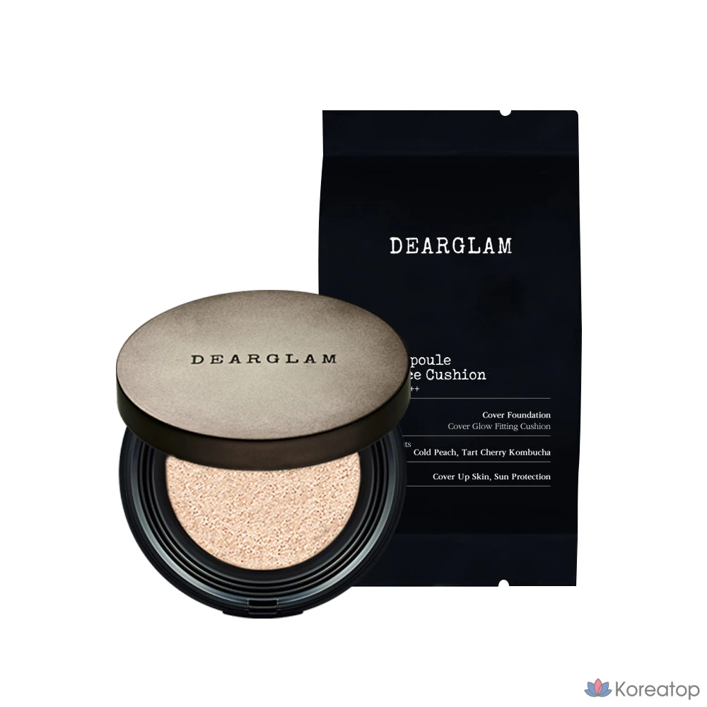 Кушон Jungsaemmool Dear Glam Ultra Thin Cover Cushion, оттенок 23 Beige, 24 г, 1 шт.