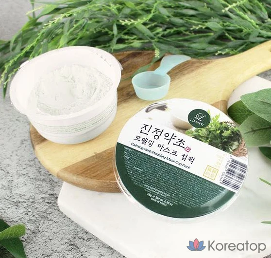 Моделирующая маска Lindsay Calming Herbal Modeling Mask Cup Pack, 28 г, 3 шт., фото 2