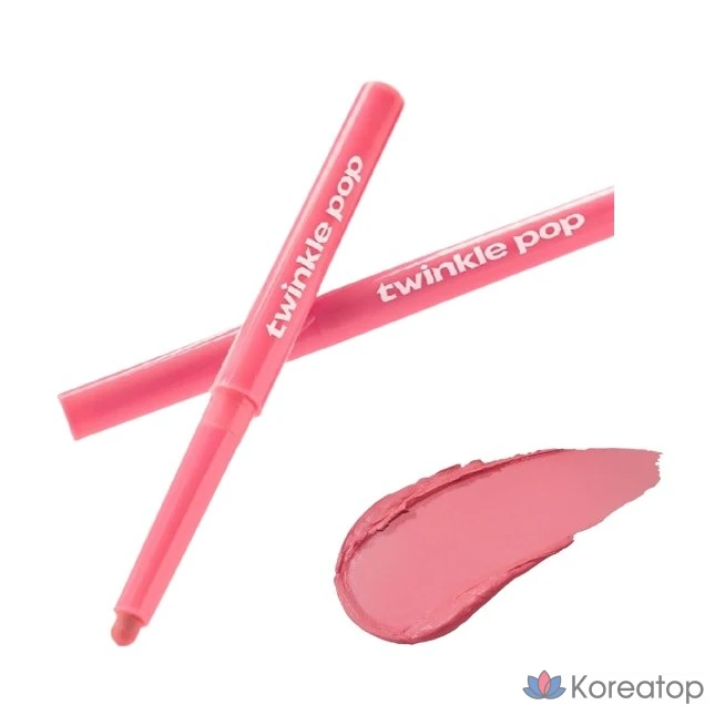 Карандаш для губ Clio Twinkle Pop Over Lip Pencil, оттенок 04 Cool Strawberry, 1 шт.