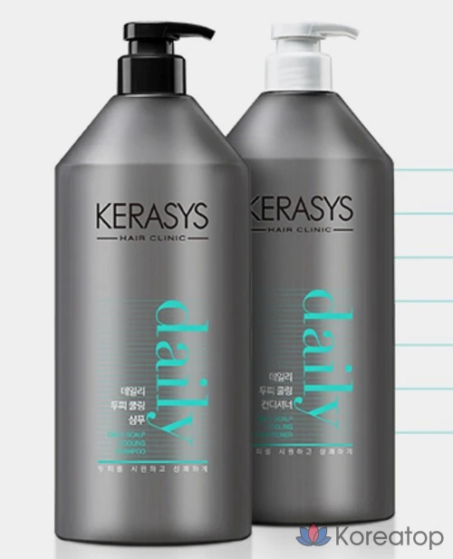 Шампунь KeraSys Daily Scalp Cooling Shampoo, 1.5 л, 1 шт.