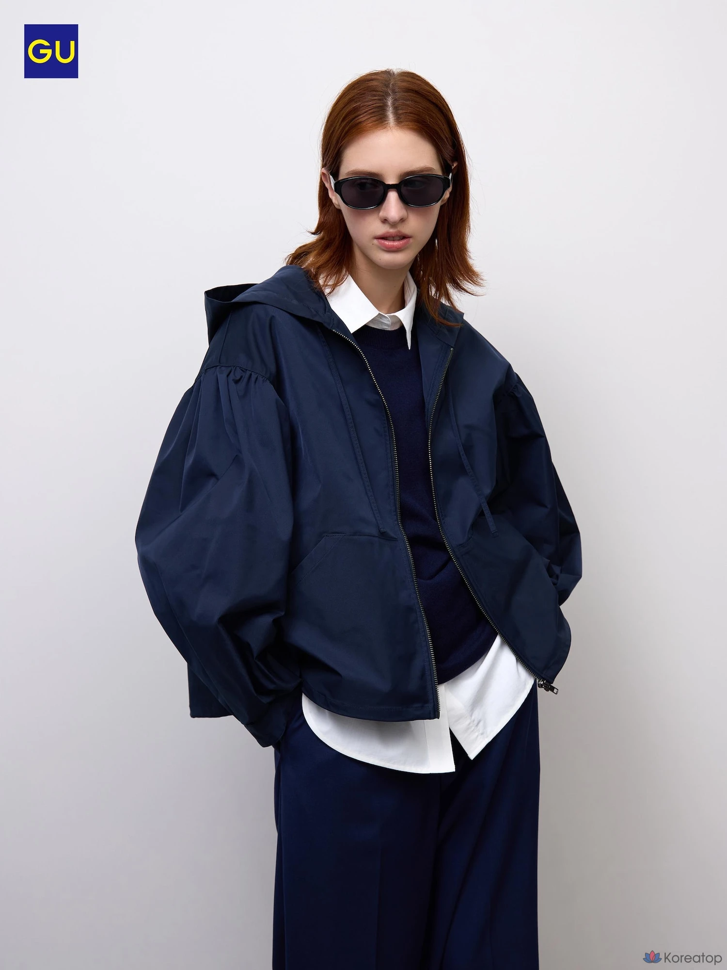 Куртка на молнии Uniqlo Balloon Sleeve Zip-Up Jacket