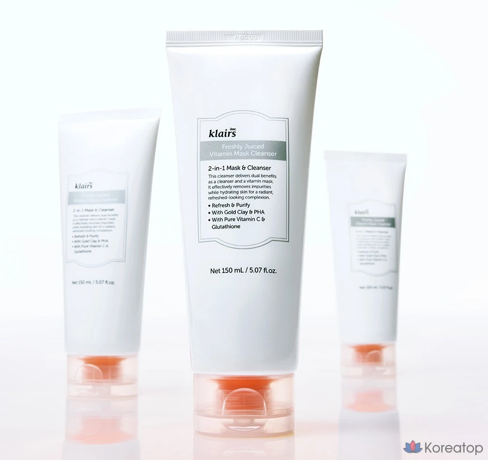 Пилинг Dear, Klairs Freshly Juiced Vitamin Pack Mask Cleanser, 150 мл, 5 шт., фото 8