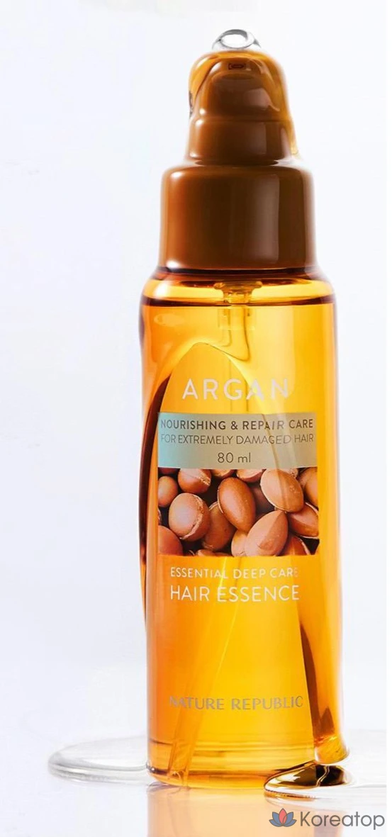 Эссенция для волос Nature Republic Argan Essential Deep Care Hair Essence, 80 мл, 1 шт.