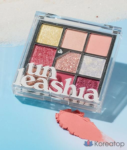 Палетка теней Unleashia Glitterpedia Eye Palette, оттенок No7 All of Peach Ade, 1 шт.