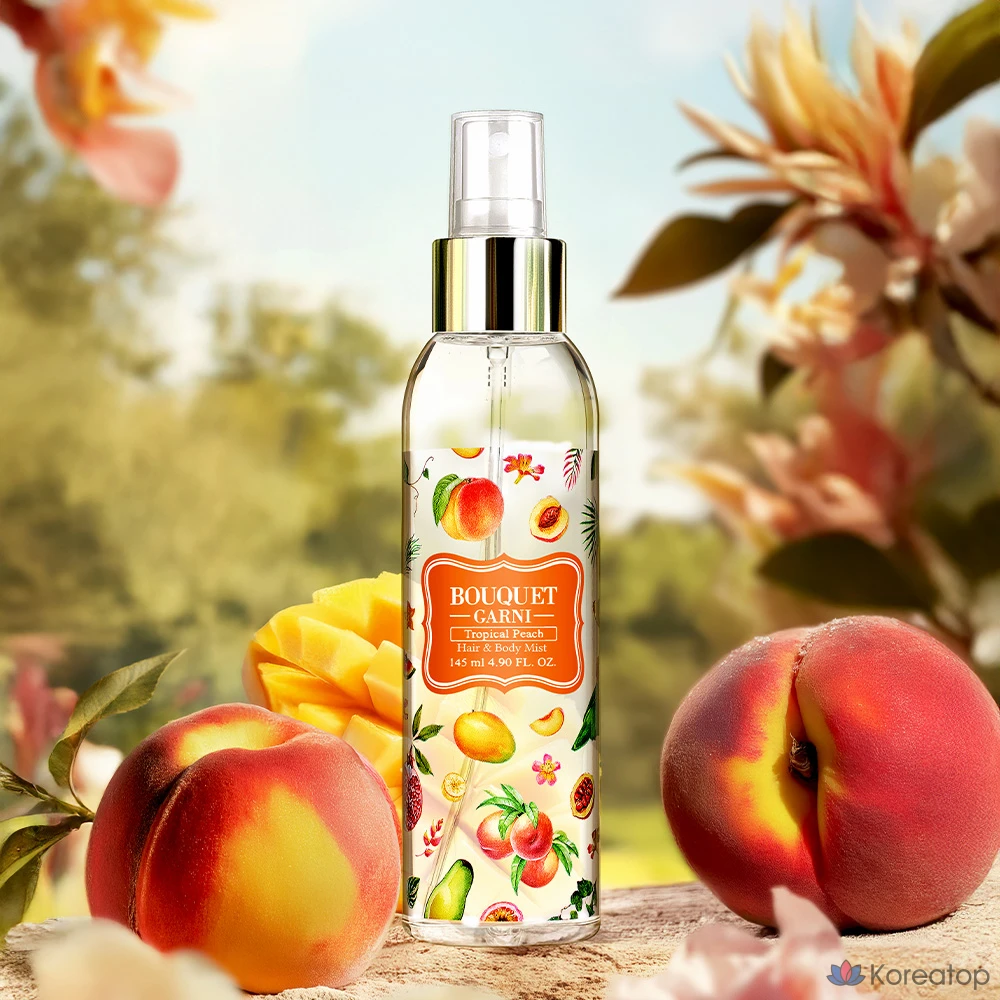 Мист для волос и тела Bouquet garni Fragranced Hair&amp;Body Mist Tropical Peach, 145 мл, 1 шт.