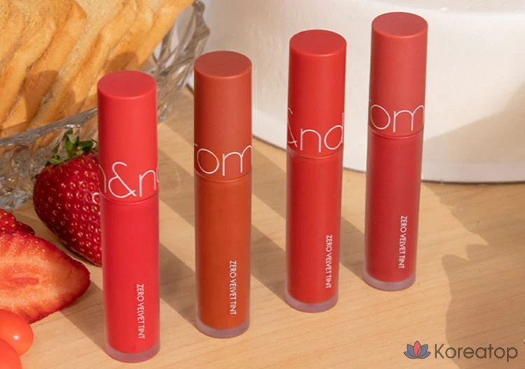 Тинт для губ ROM&ND Zero Velvet Tint, оттенок 12 And Shirley, 5.5 г, 1 шт., фото 4