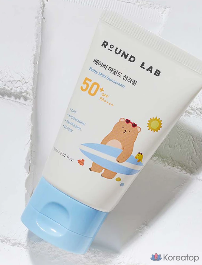 Солнцезащитный крем Round Lab Baby Mild Sun Cream SPF50+ PA++++, 60 мл, 1 шт.