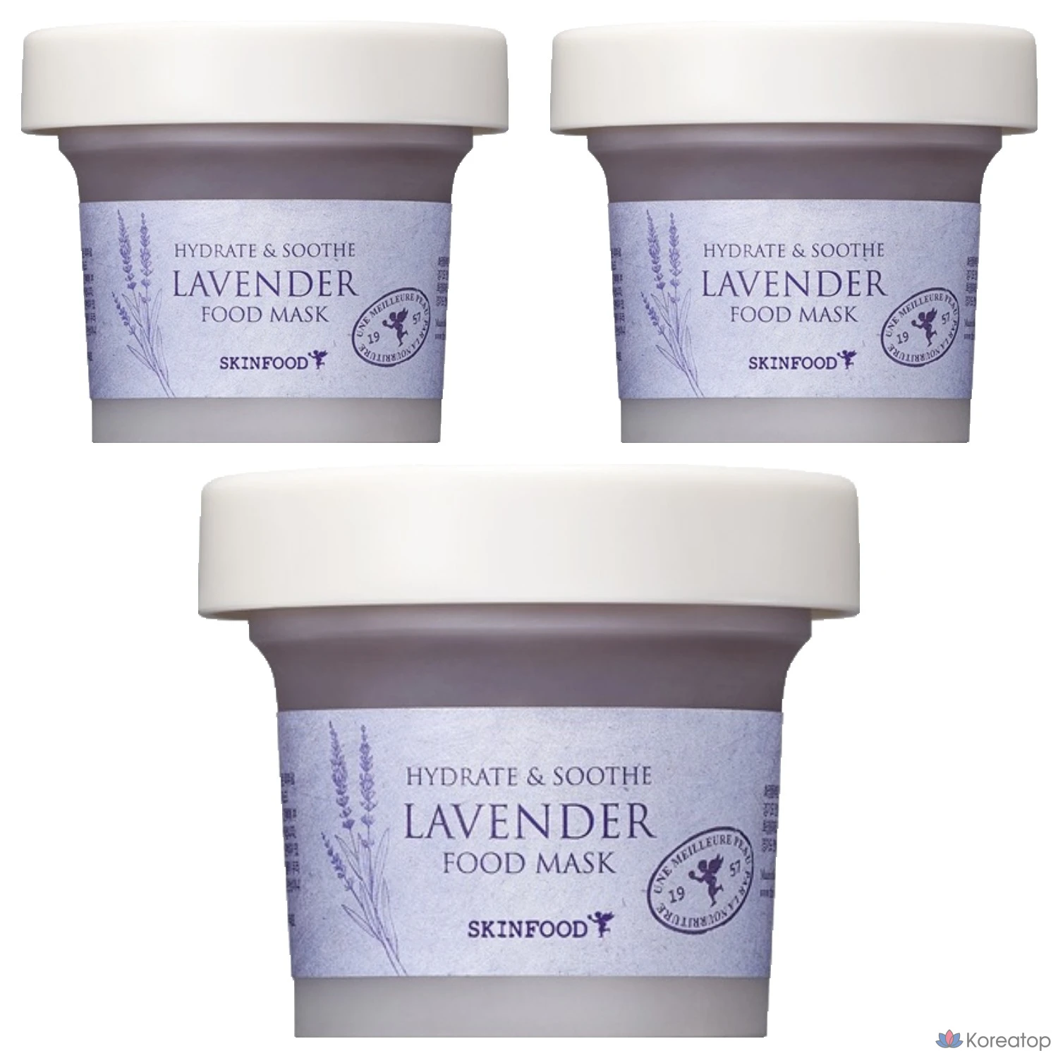 Маска для лица Skinfood Lavender Food Mask, 120 г, 3 шт.