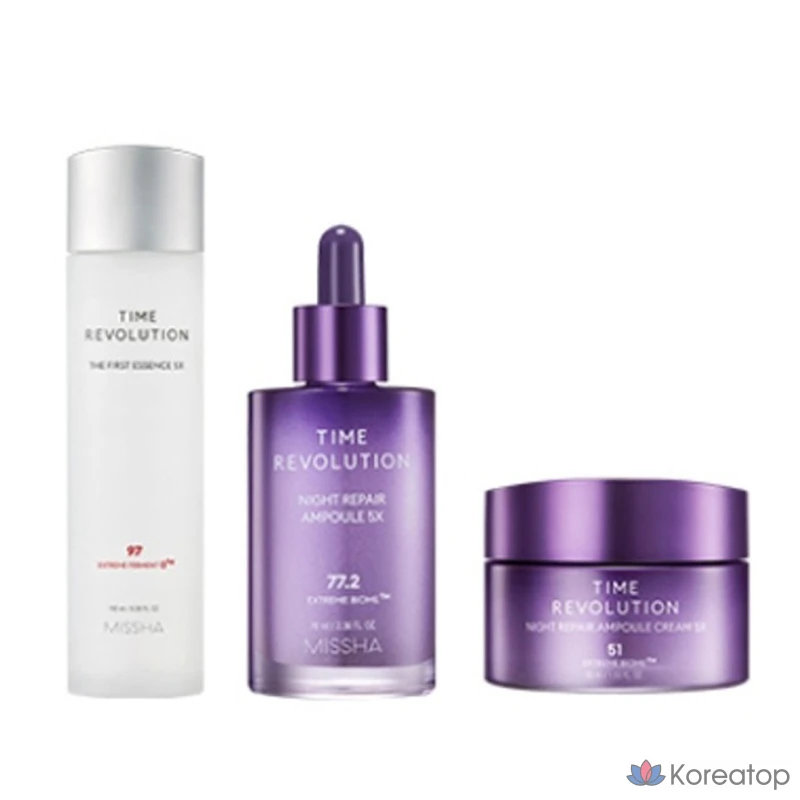 Ампульная сыворотка Missha Time Revolution Night Repair Ampoule 5X, 70 мл, 1 шт.