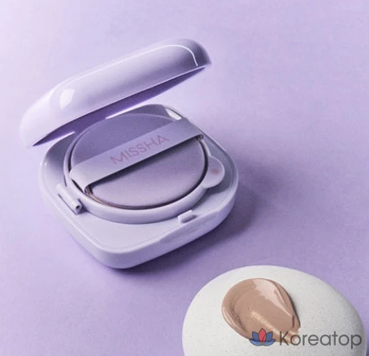 Кушон Missha Layering Fit Cushion Semi Glow, оттенок 21 Fair, 15 г, 1 шт., фото 5