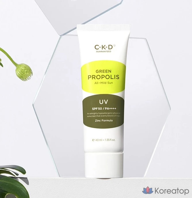 Солнцезащитный крем CKD Green Propolis All Mild Sun Cream SPF50+ PA++++, 40 мл, 1 шт.