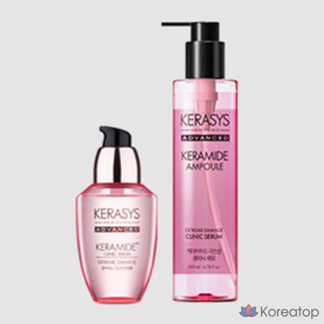 Сыворотка для волос KeraSys Advanced Ceramide Extreme Damage Clinic Serum, 200 мл, 1 шт., фото 3