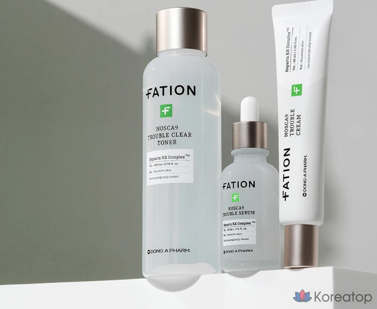 Набор для ухода FATION Noscarna Trouble Care Serum + Cream 20ml + 20ml, 1 шт.