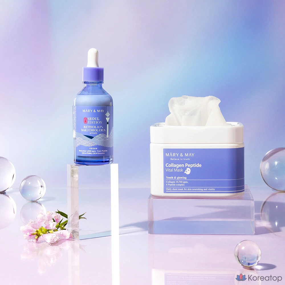 Сыворотка Mary&amp;May Retinol 0.1% Bakuchiol Cica Serum, 80 мл, 1 шт.