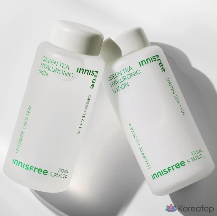 Тонер Innisfree Green Tea Hyaluronic Skin, 170 мл, 1 шт.