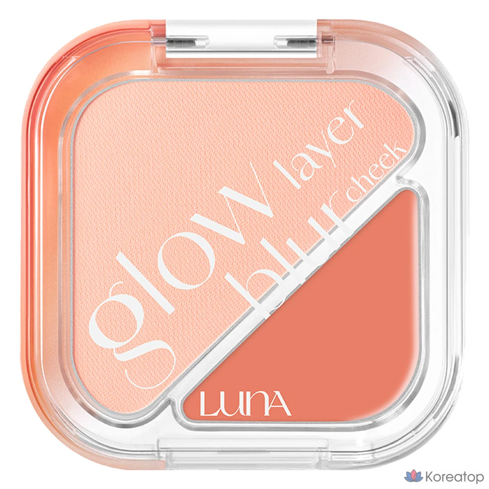 Румяна Luna Glow Layer Blur Cheek Blusher, оттенок 01 Peach Shake, 1 шт.