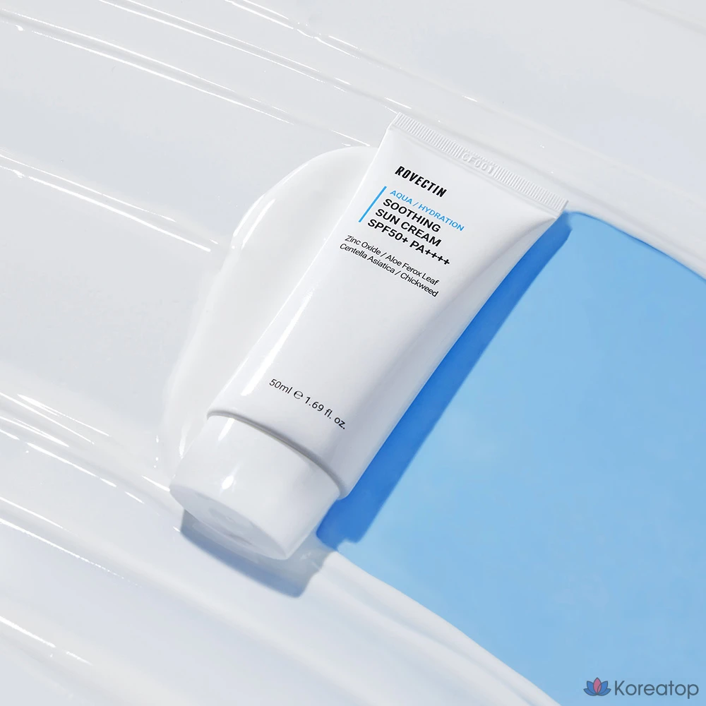 Солнцезащитный крем Rovectin Aqua Soo Moisturizing Sun Cream SPF50+ PA++++, 50 мл, 1 шт.