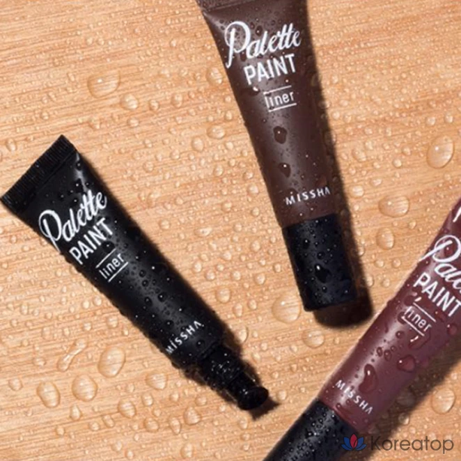 Гель-лайнер для глаз Missha Palette Paint Gel Liner, оттенок Black, 6 г, 1 шт.