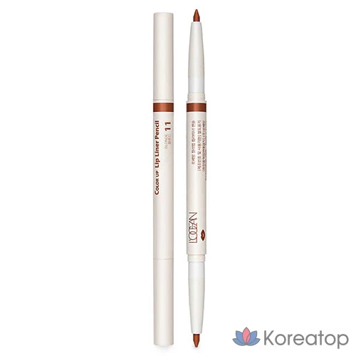 Лайнер для губ L'OCEAN Auto Dual Lip Liner, оттенок 11 Blonde, 0.5 г, 1 шт.