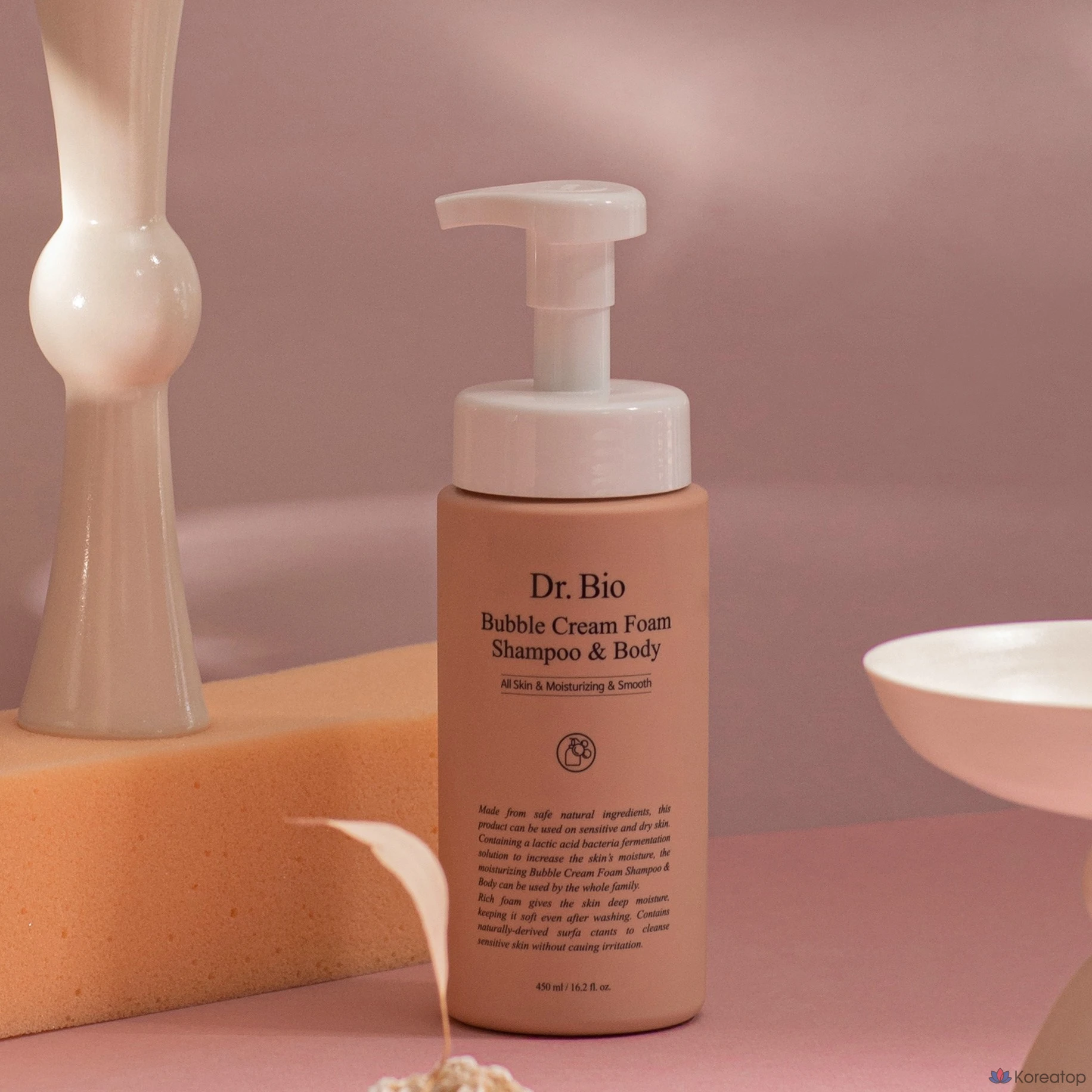 Очищающая пенка для тела и волос Dr. Bio Bubble Cream Foam Shampoo &amp; Body Wash, 450 мл, 1 шт.