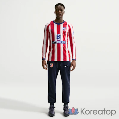 Футбольная футболка мужская Nike Atletico Madrid 2026/27 Stadium Home Dri-FIT Long Sleeve Replica Jersey, фото 4