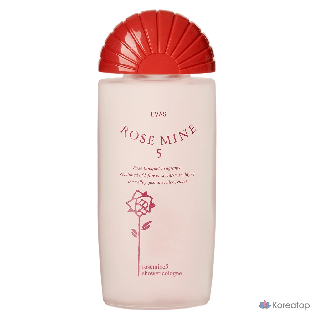 Шампунь-кондиционер EVAS Rosemary5 Shower Cologne Rose Bouquet, 185 мл, 1 шт.