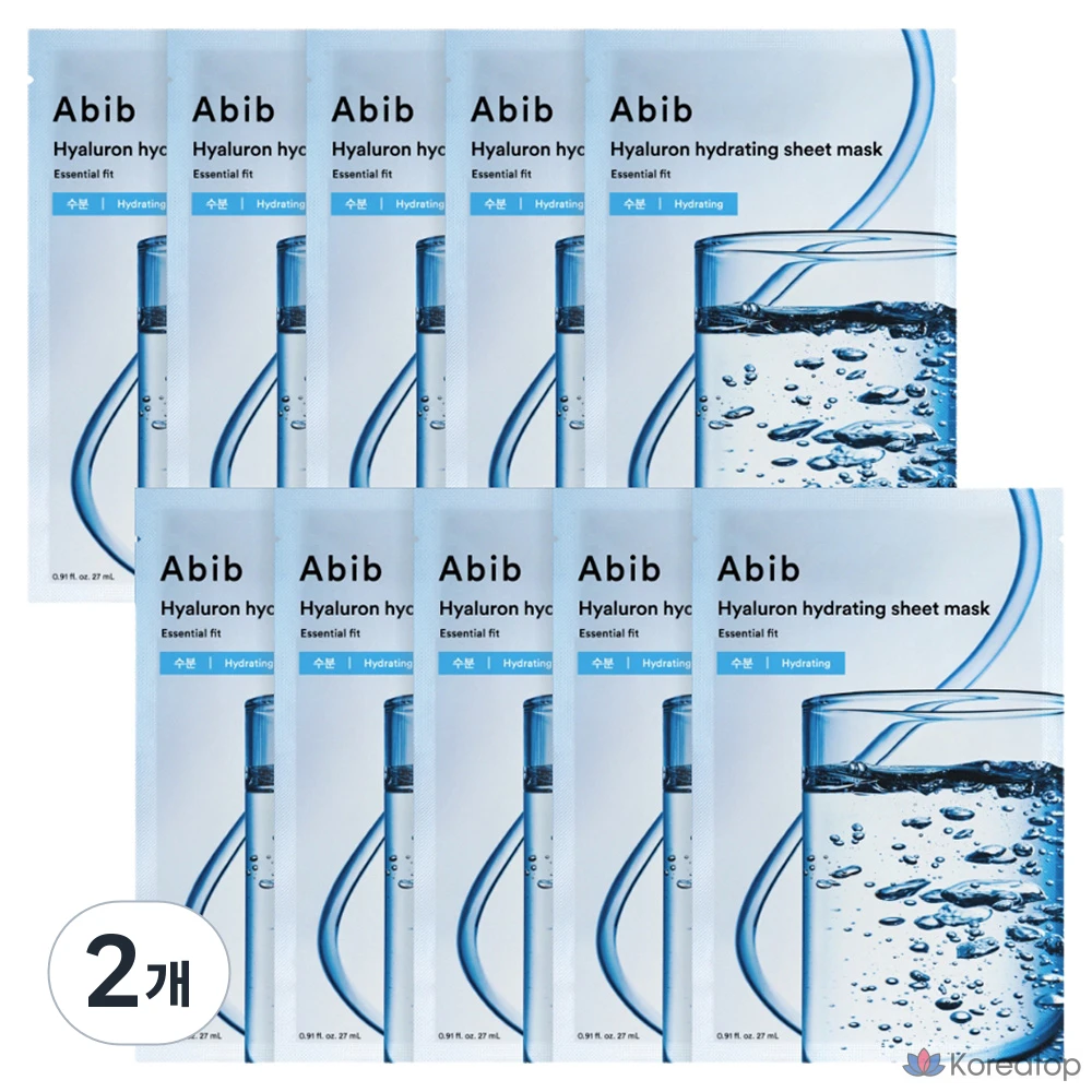 Тканевая маска для лица Abib Hyaluron Moisture Sheet Essential Fit Mask, 20 шт.