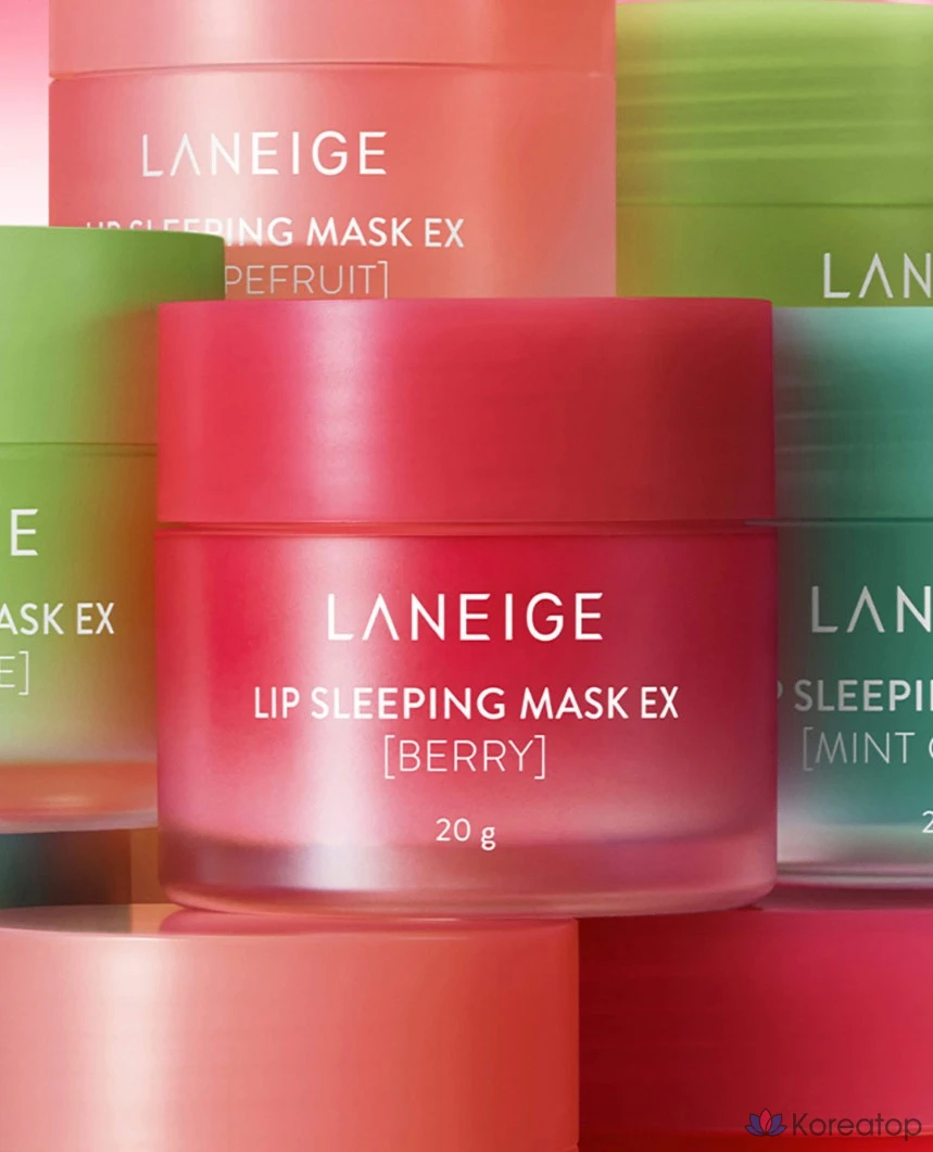 Набор для ухода LANEIGE Lip Sleeping Mask EX Berry Set, 20 г + 3 г, 1 шт.