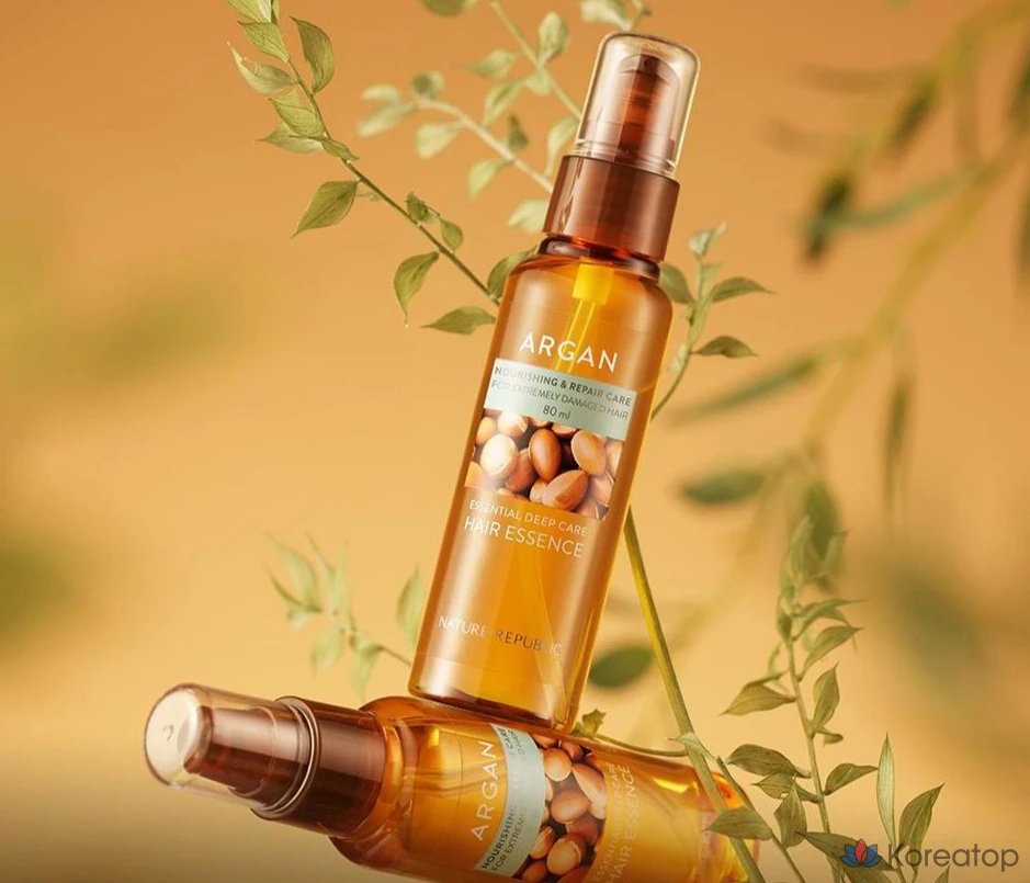 Эссенция для волос Nature Republic Argan Essential Deep Care Hair Essence, 80 мл, 1 шт.