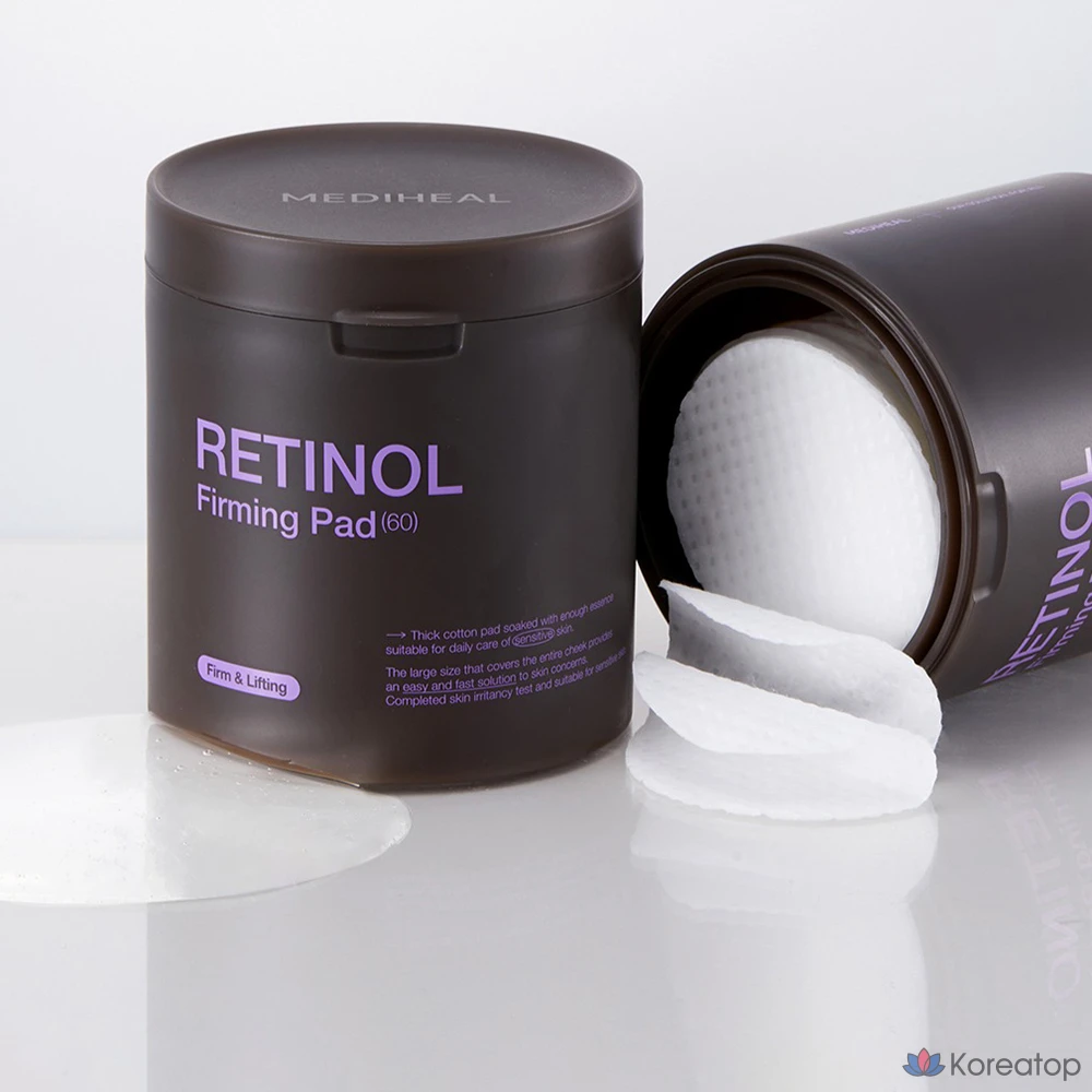 Пэды MEDIHEAL Retinol Firming Pad, 260 мл, 60 шт.