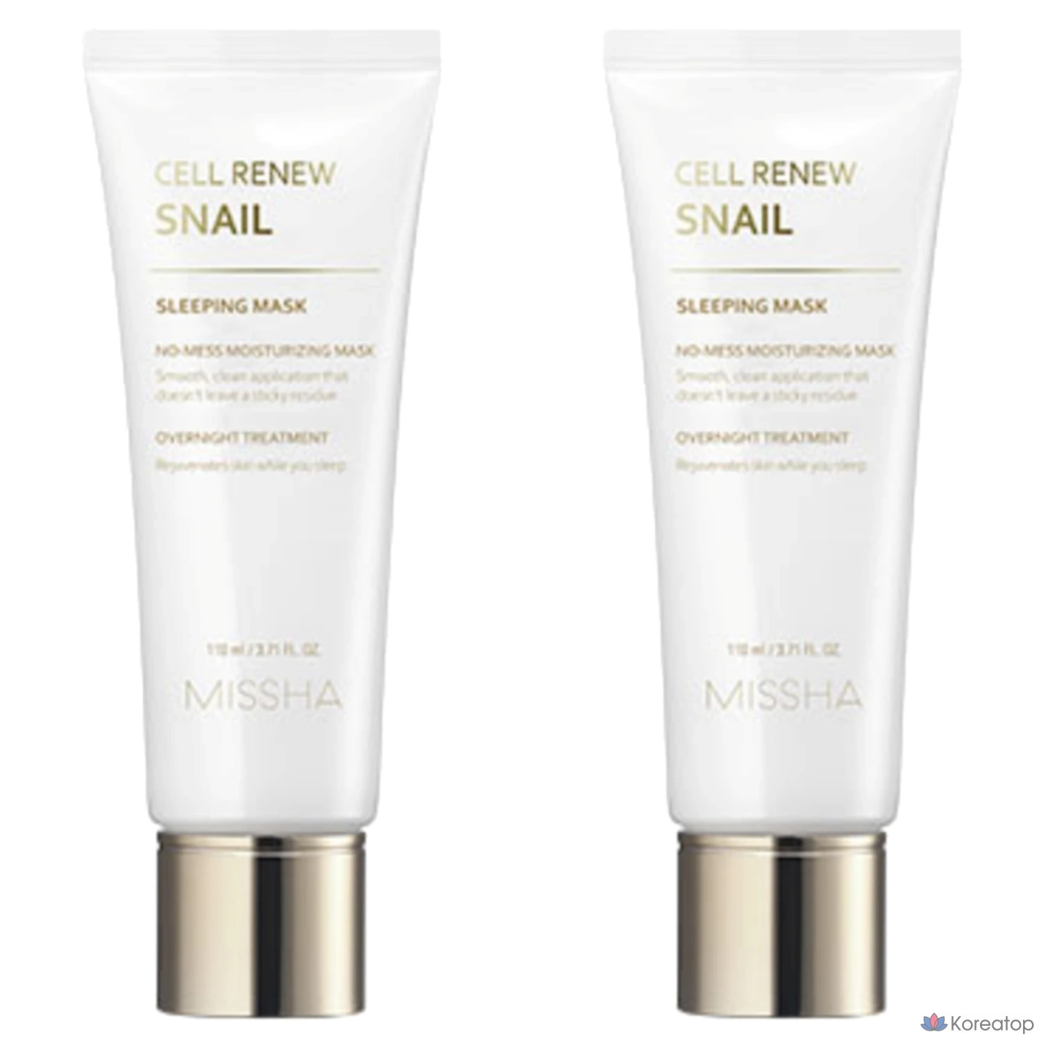 Спит-маска Missha Cell Renew Snail Sleeping Mask, 110 мл, 2 шт.