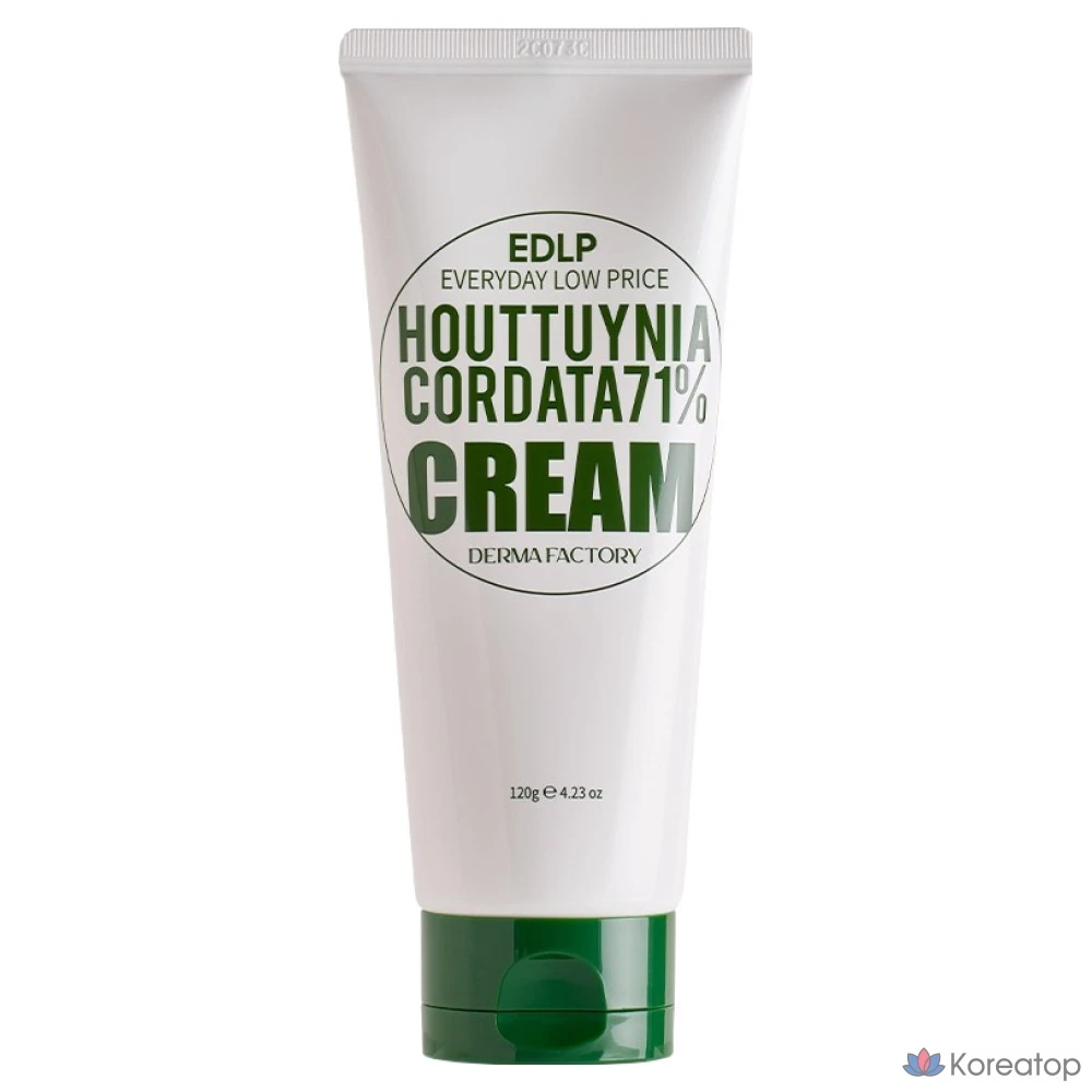 Крем для лица Derma Factory EDLP Heartleaf 71% Moisture Cream, 120 г, 1 шт.