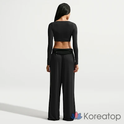 Топ женский Nike Skims Matte Long-Sleeve Wrap Top, фото 5