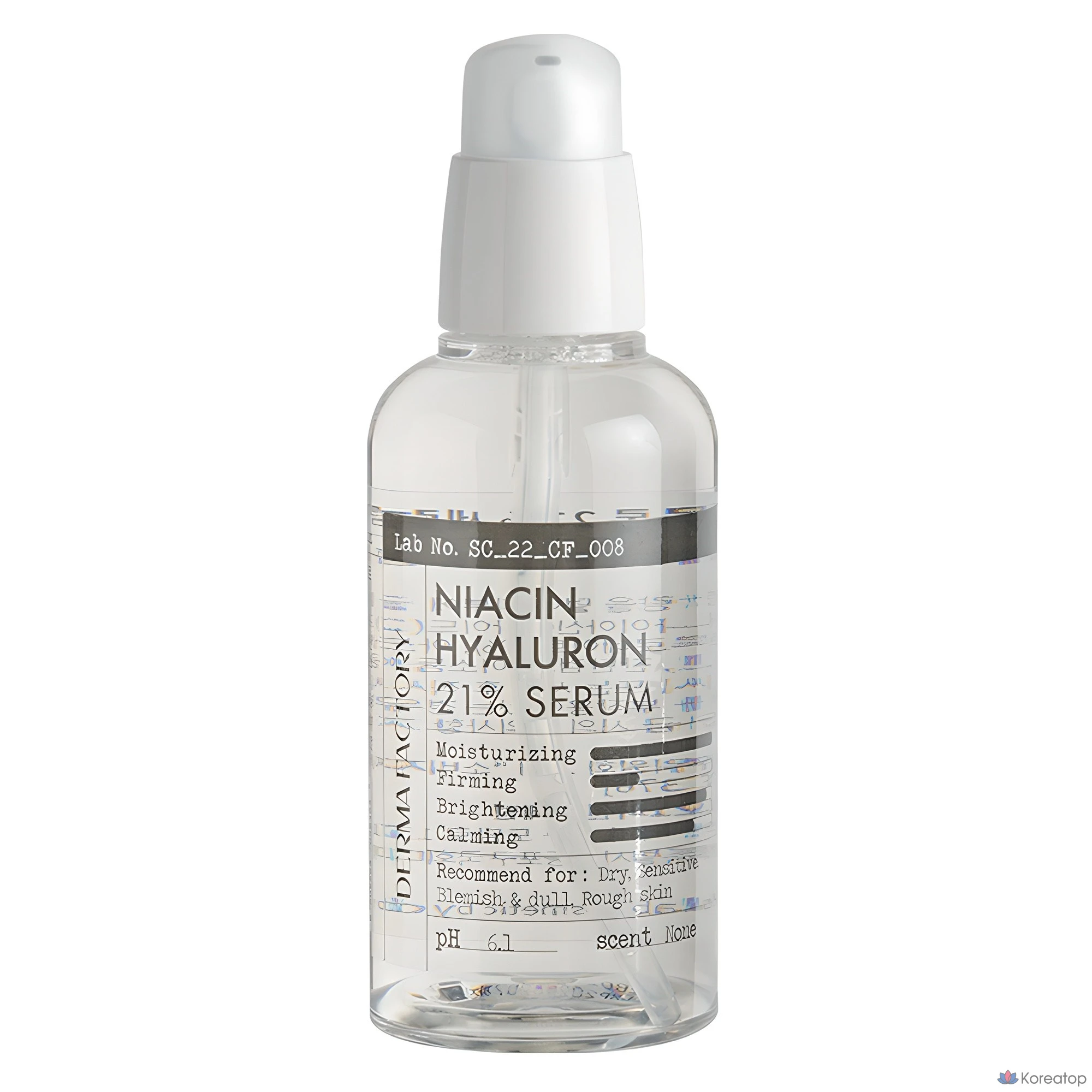 Сыворотка Derma Factory Niacin Hyaluron Serum, 80 мл, 1 шт.