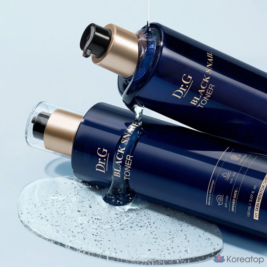 Набор для ухода Dr. G Black Snail Toner + Emulsion Special Gift Set, 150 мл + 150 мл, 2 шт., фото 3